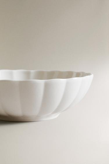 SCALLOPED PORCELAIN BOWL - White by Zara - Image 3