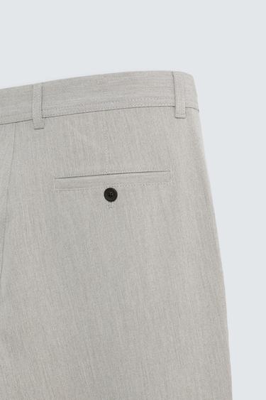 PANTALON À TEXTURE CONFORT - Beige chiné de Zara - Image 8