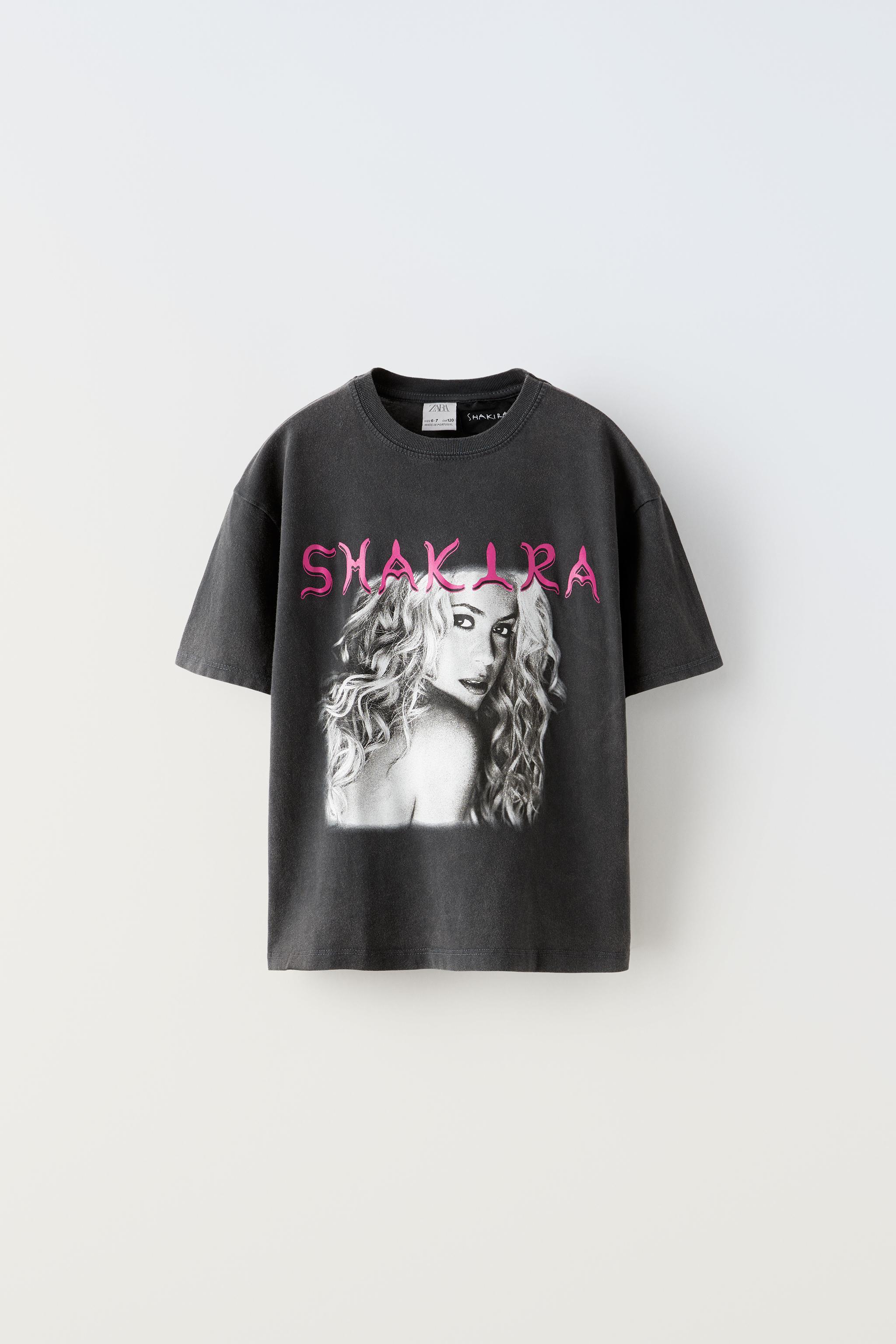 T-SHIRT SHAKIRA © - Gris anthracite | ZARA Belgique / Belgium