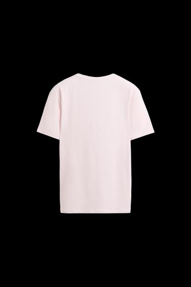 BASIC SLIM FIT T-SHIRT - Light pink by Zara