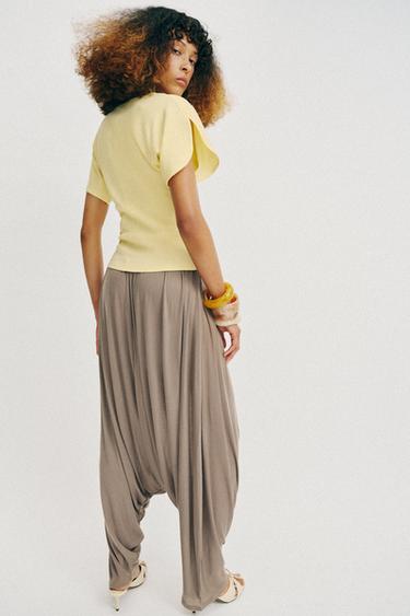 T-SHIRT À MANCHES BOUFFANTES - Jaune de Zara - Image 5