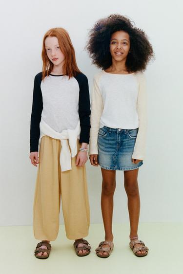 EMBROIDERED DOUBLE-STRAP SANDALS - Brown by Zara - Image 1