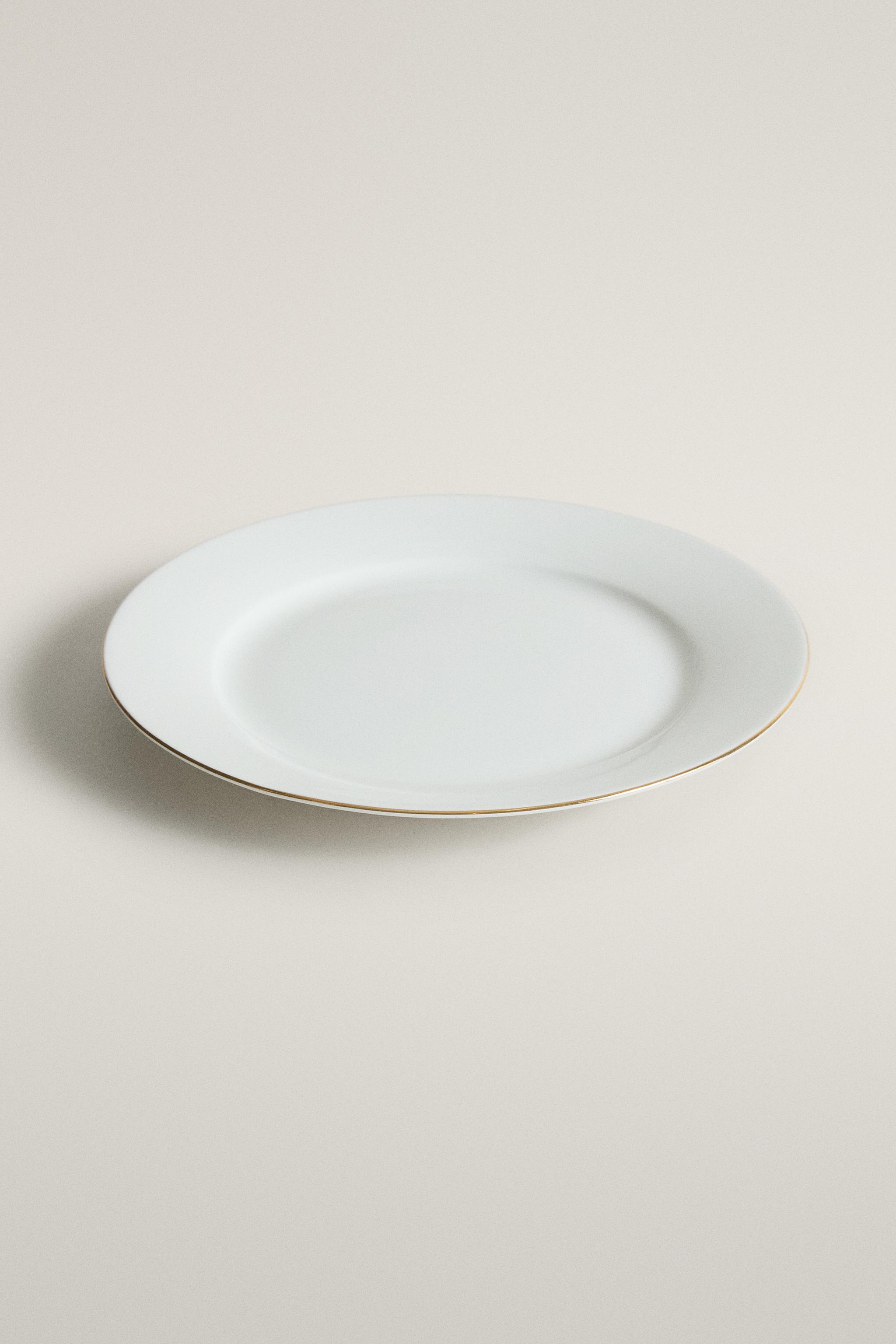 ASSIETTE À DESSERT PORCELAINE BONE CHINA BORD