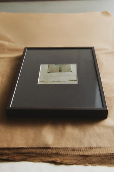 COLOURED METAL PHOTO FRAME - Brown by Zara