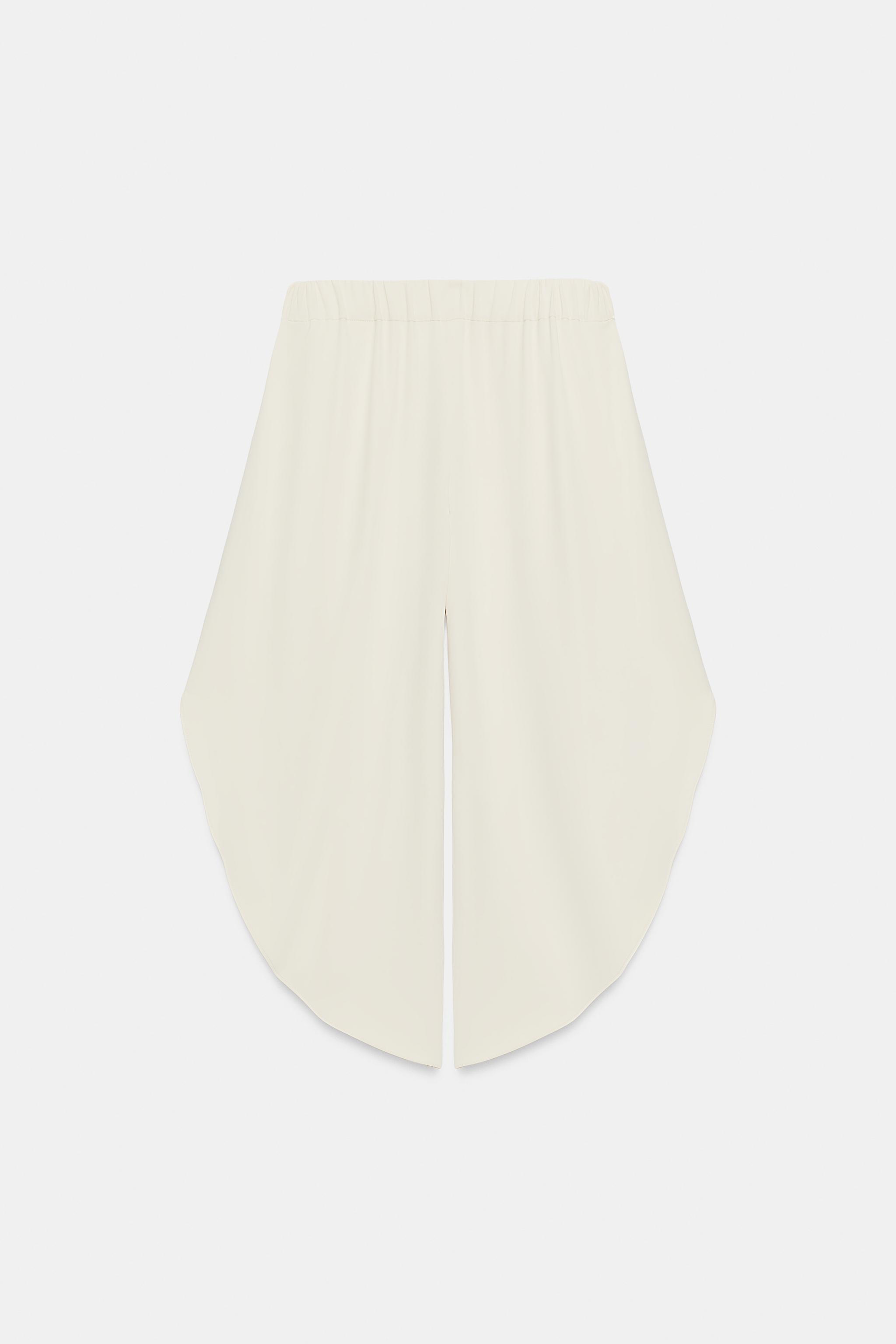 Женские брюки Zara CULOTTE PANTS WITH SLITS — фото 5