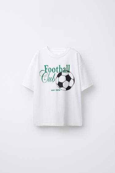 CAMISETA ESTAMPA ESPORTIVA - Branco da Zara