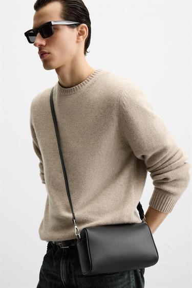PLAIN CROSSBODY BAG - Black by Zara - Image 1