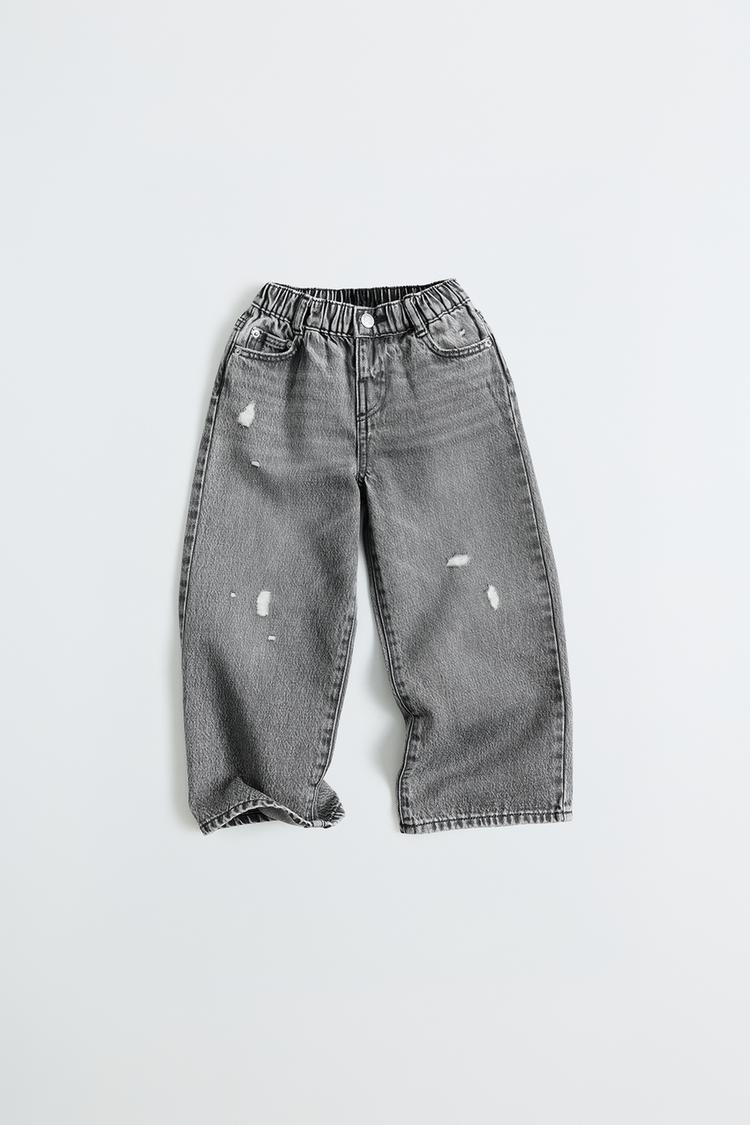 Jeans wide leg corazon y estrella