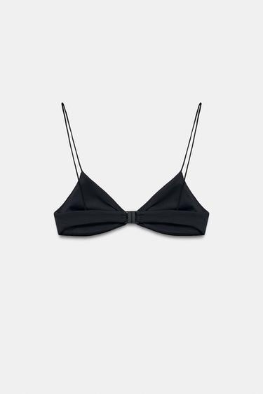 HAUT DE BIKINI PIÈCE OVALE - Noir de Zara - Image 2