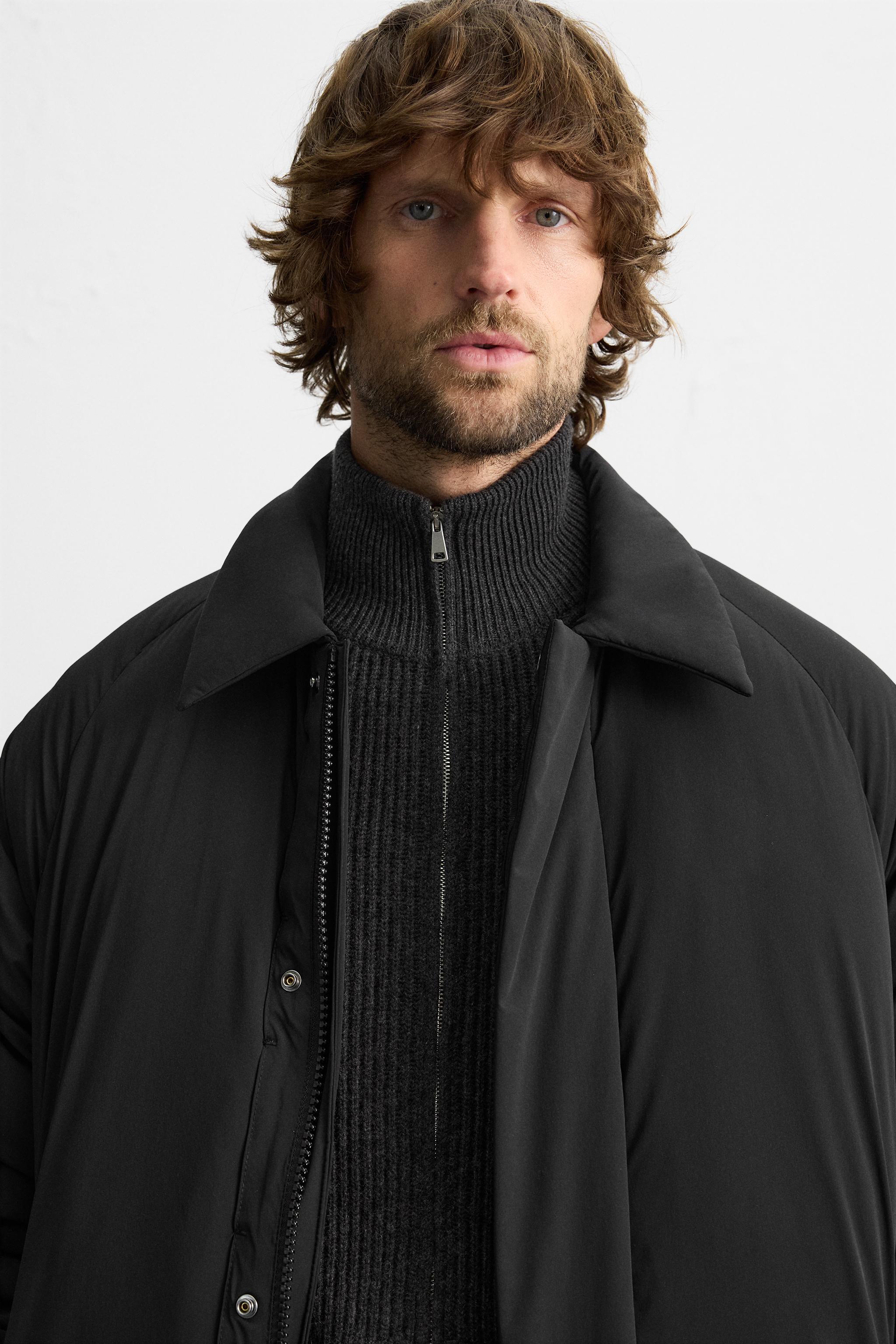テクニカルキルトコート - ブラック | ZARA Japan / 日本