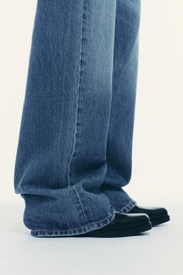 JEAN TRF À JAMBES LARGES TAILLE MOYENNE - Indigo de Zara - Image 3