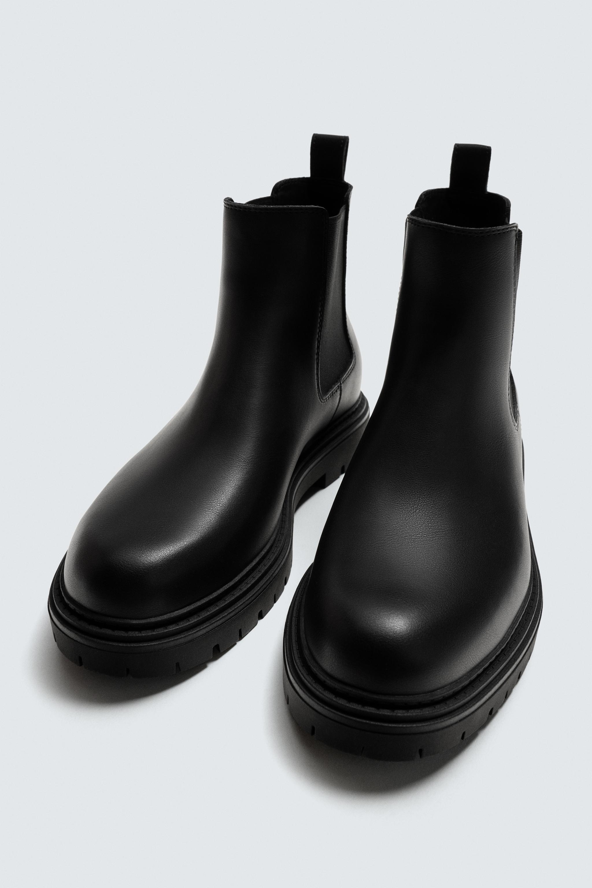 CHUNKY CHELSEA BOOTS - Black | ZARA United States
