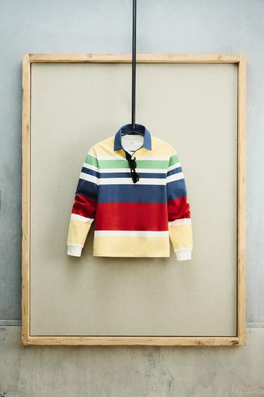 Zara PRUGASTA POLO MAJICA – raznobojno