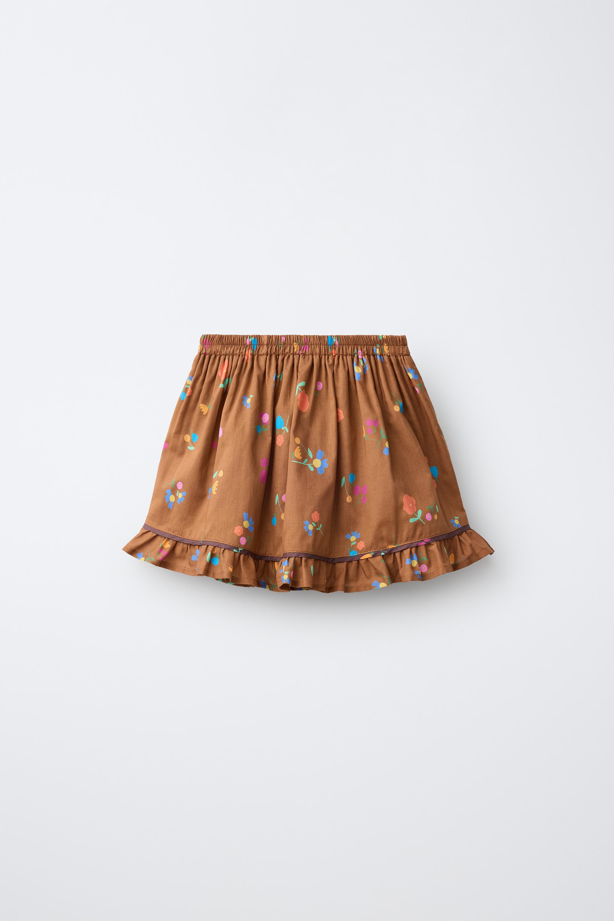 Детские юбки Zara FLORAL PRINT SKIRT — фото 2