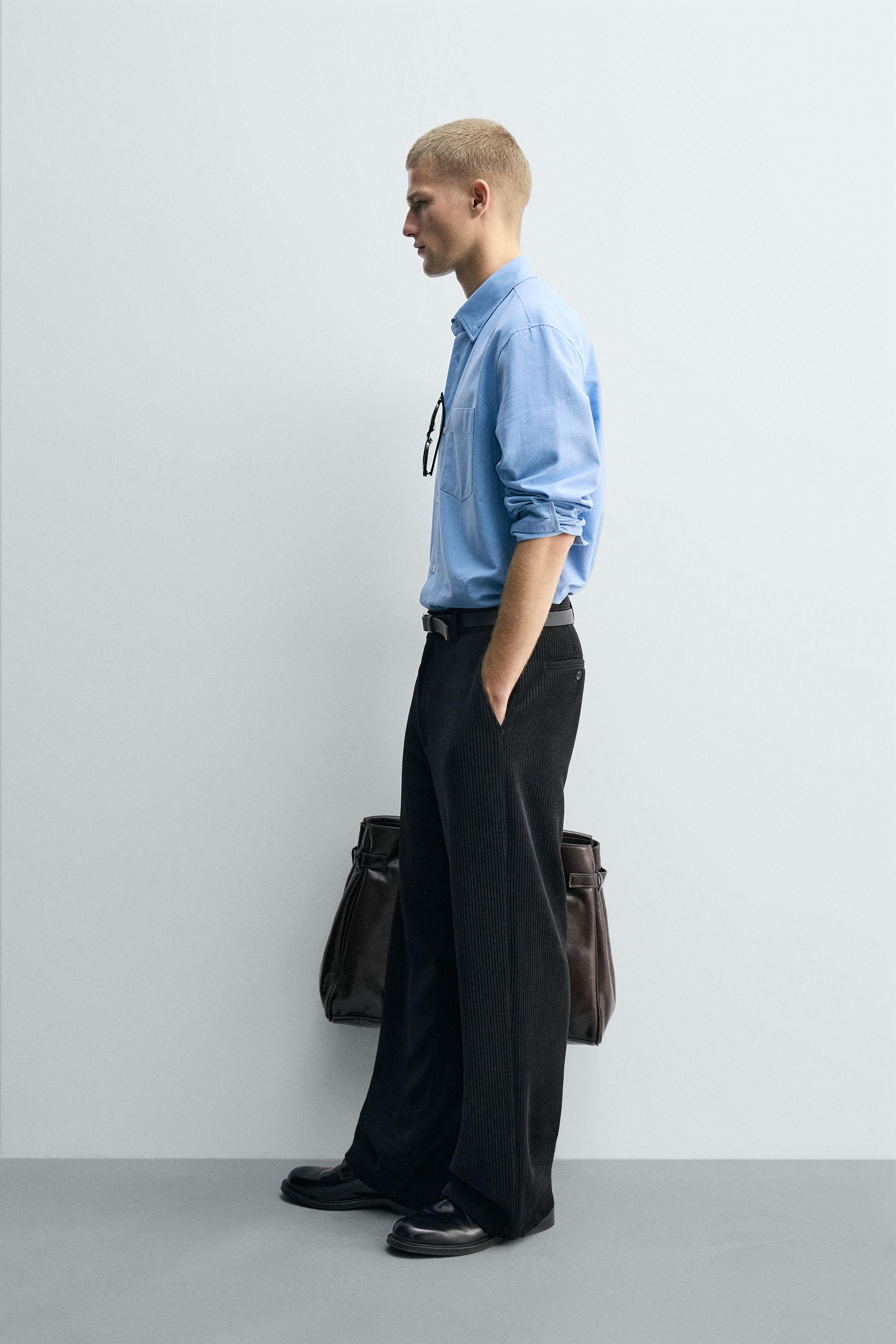 WIDE FIT CORDUROY PANTS