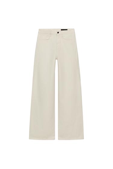 JEAN Z1975 LARGE TAILLE HAUTE - Écru de Zara