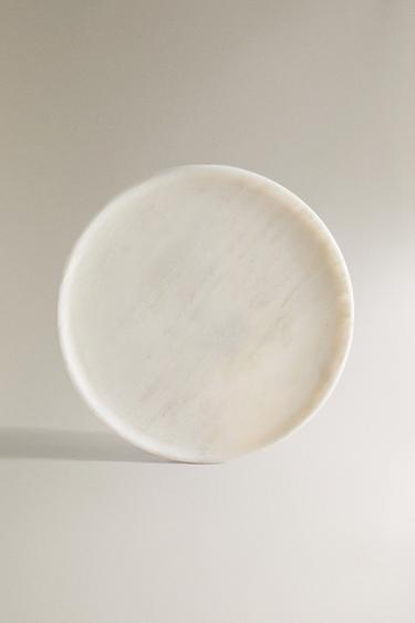 WHITE MARBLE BATHROOM TRAY - White by Zara