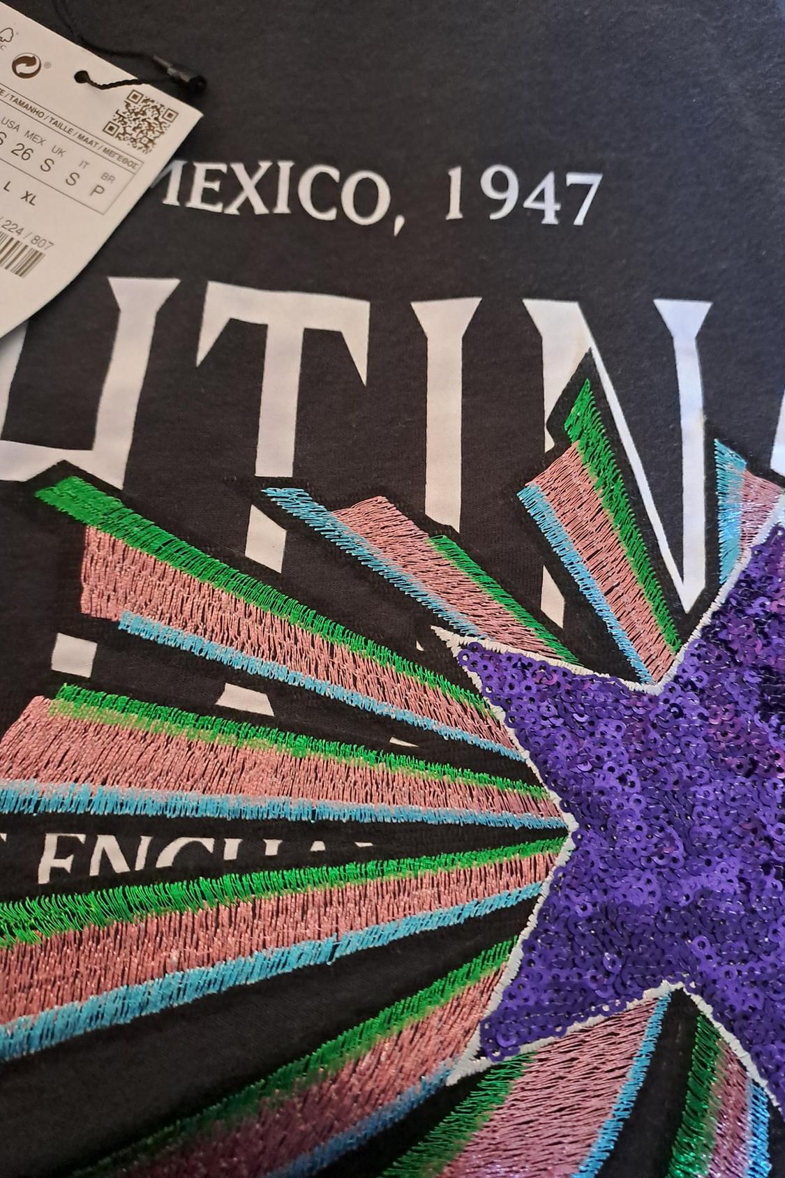 EMBROIDERED T-SHIRT WITH SEQUINS - Image 2