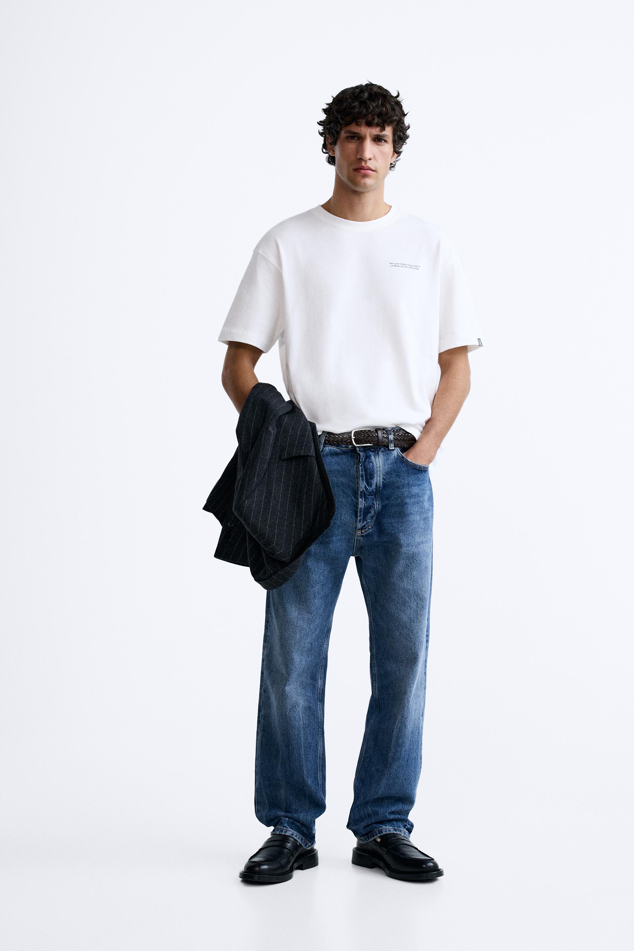 コントラストプリントTシャツ - ホワイト | ZARA Japan / 日本