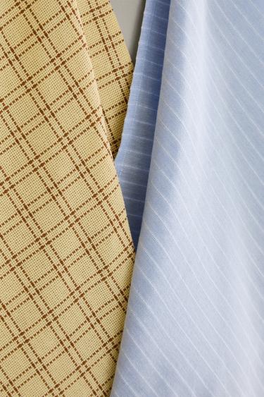 DYED THREAD TEA TOWEL (PACK OF 2) - Blue by Zara - Image 3