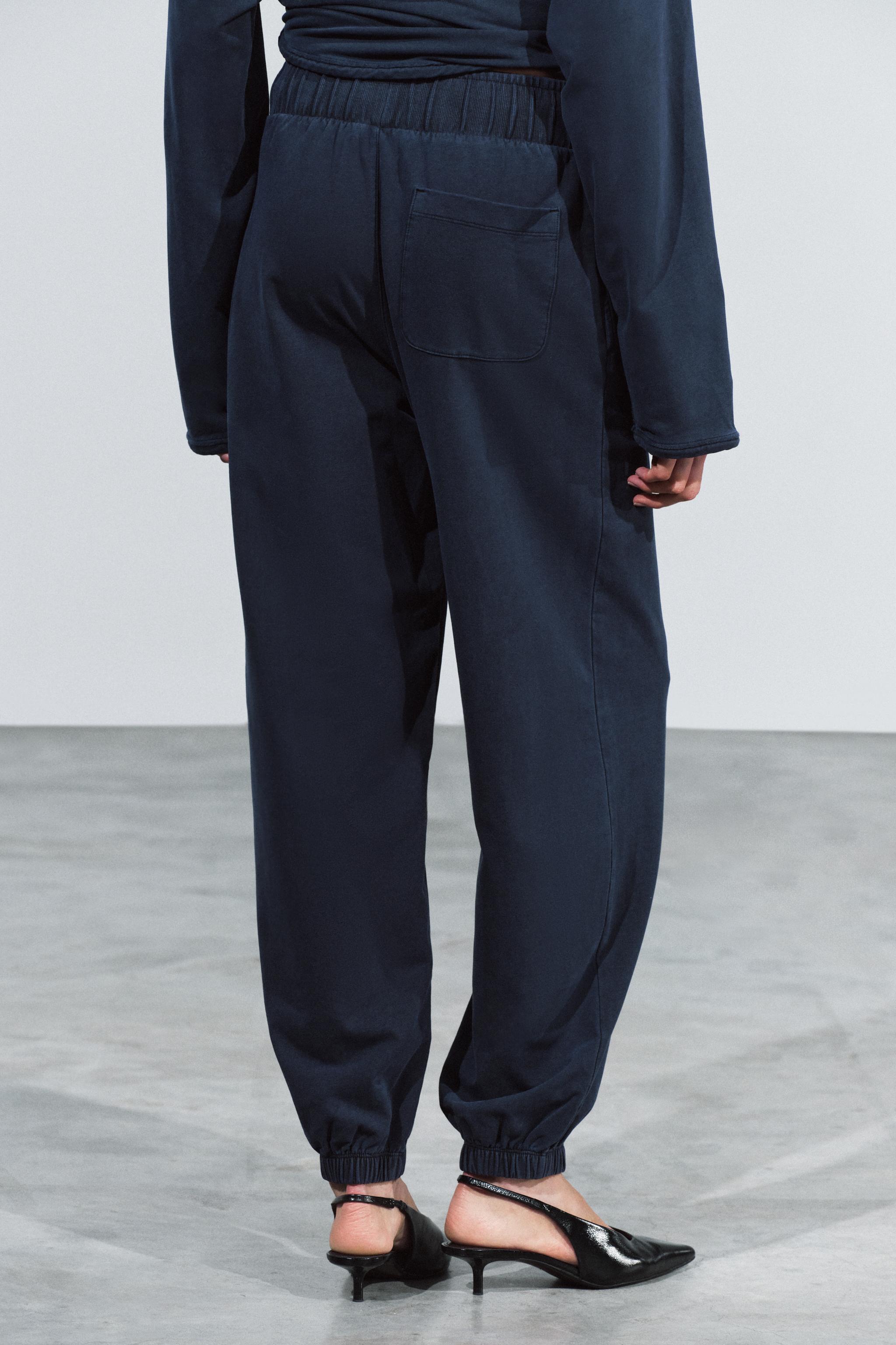 WASHED EFFECT PARACHUTE PANTS