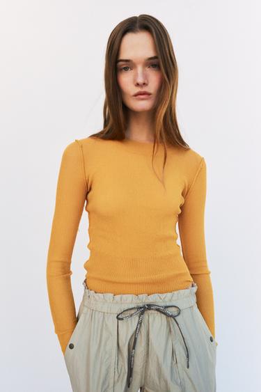 FINE KNIT TOP X AND WANDER® - Yellow by Zara - Image 0