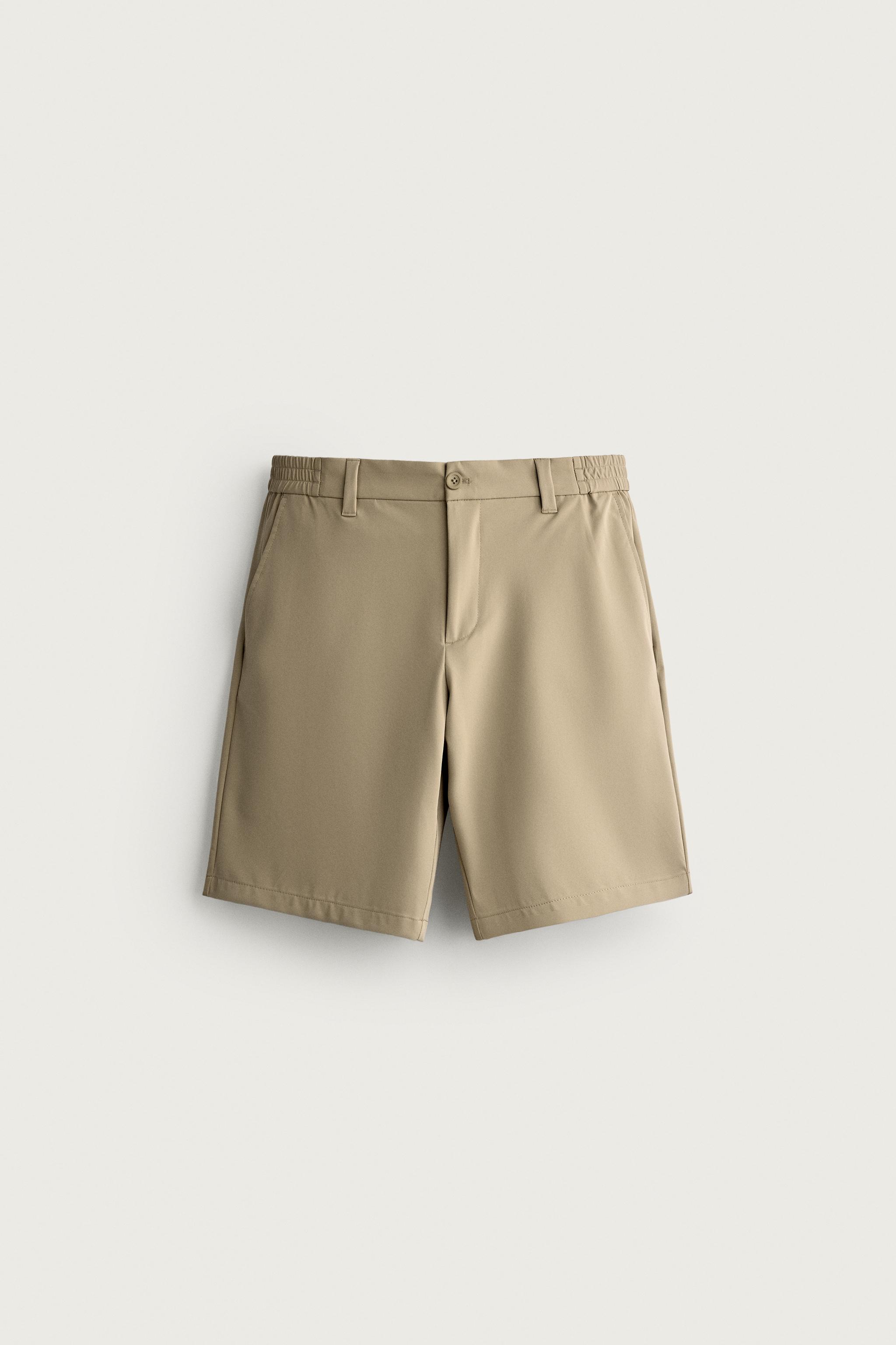 COMFORT TECHNICAL SHORTS — taupe brown