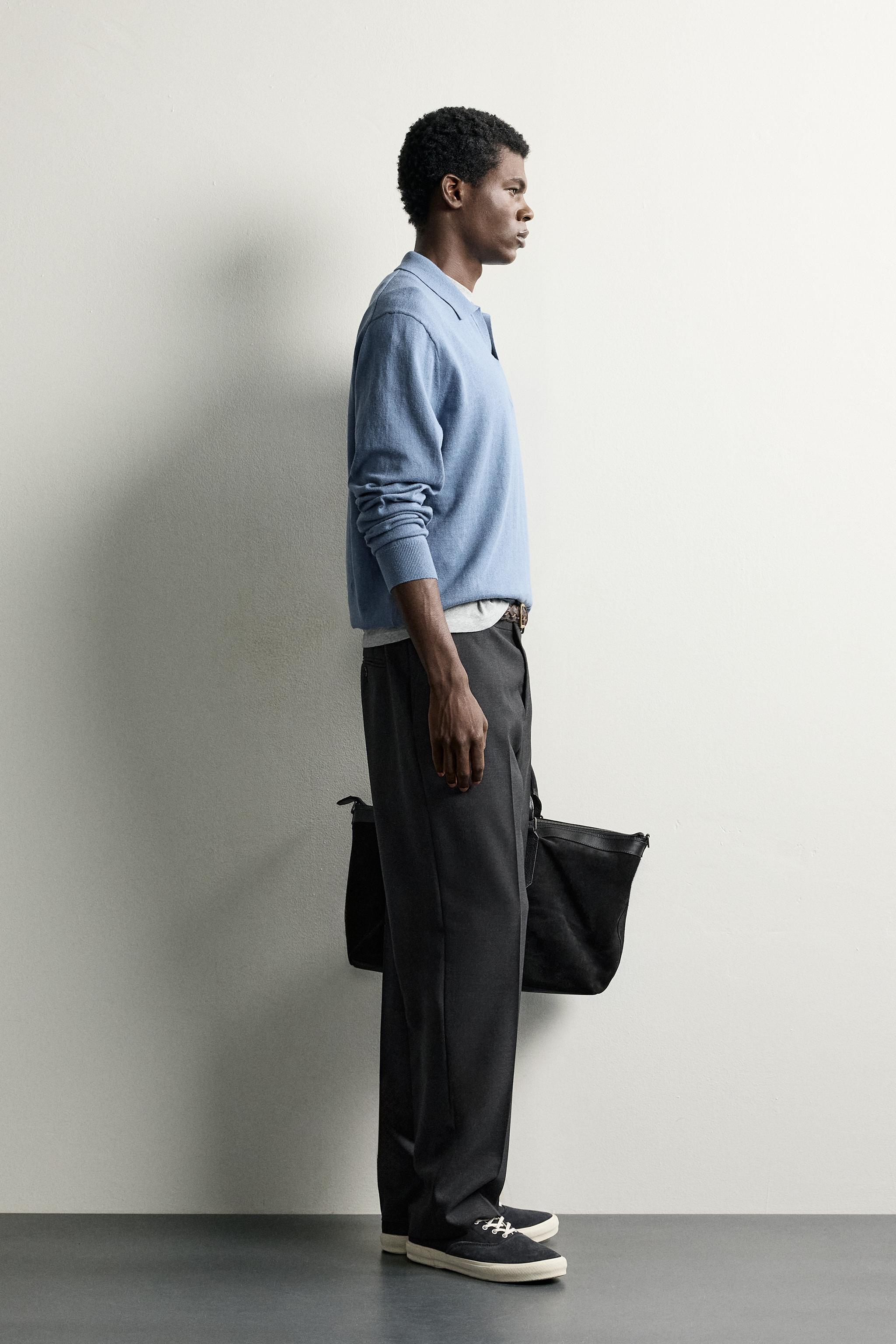 COTTON-BLEND REGULAR FIT KNIT POLO