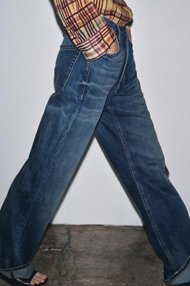ZW COLLECTION BAGGY LOW-RISE JEANS - Blue by Zara - Image 4