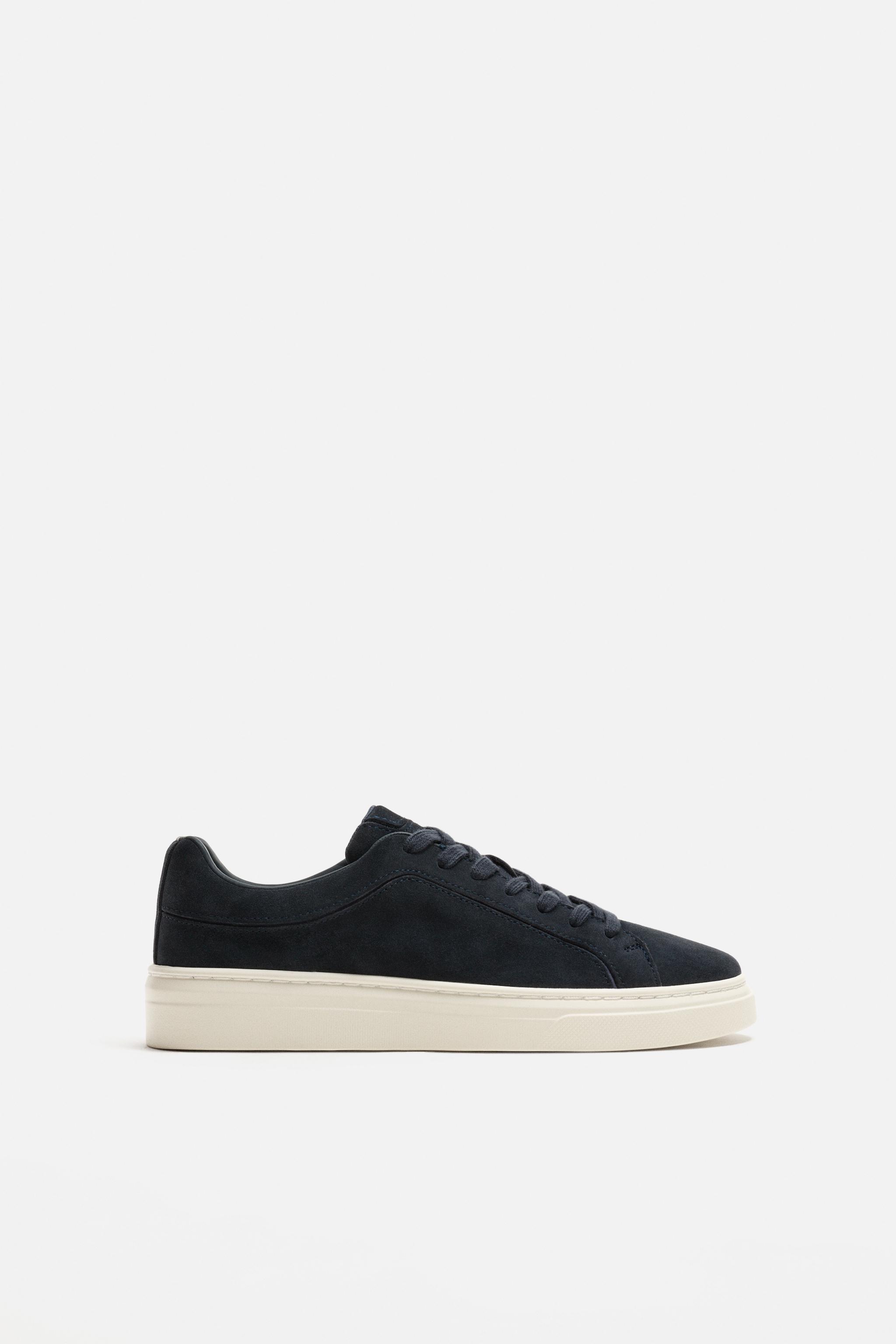 ZARA スプリットスエードスポーツスニーカー ZARA】スプリットスエード スポーツスニーカー - メルカリ