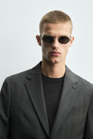 BLAZER COSTUME À CHEVRONS - Gris anthracite de Zara - Image 5