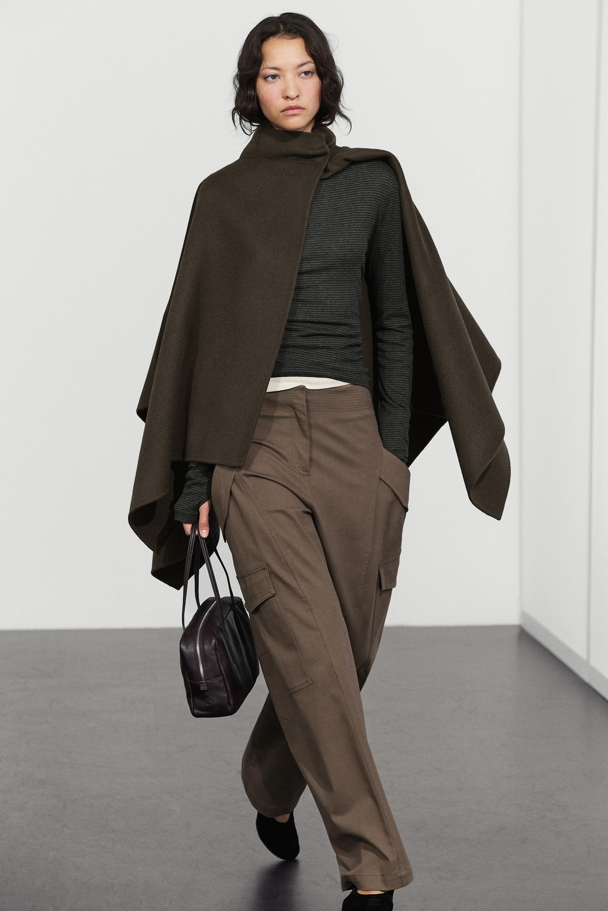 Pantalon cargo en coton mélangé