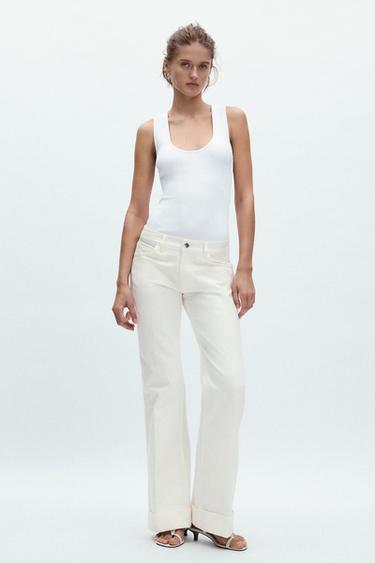 TANK-T-SHIRT MIT STRETCH - Weiß von Zara - Bild 0
