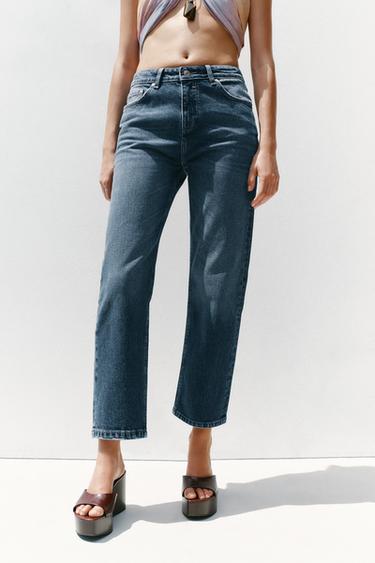 SLIM-FIT-JEANS Z1975 MIT HOHEM BUND - Blau von Zara