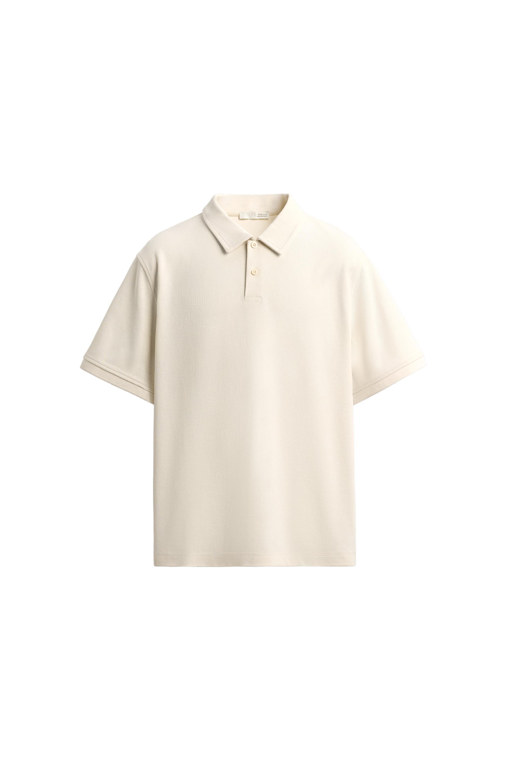 REGULAR FIT TEXTURED POLO