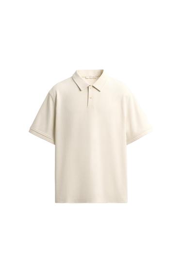 ΠΟΛΟ REGULAR FIT ΜΕ ΥΦΑΝΣΗ - Σπασμένο λευκό του Zara