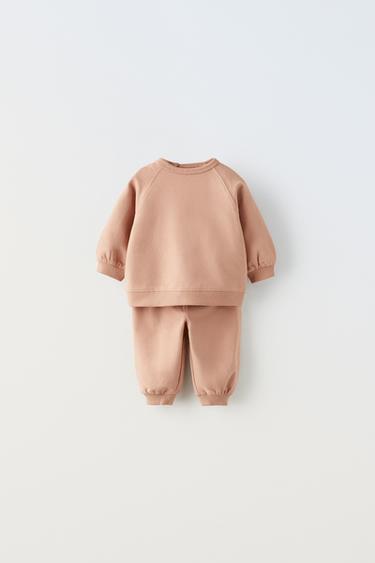 Zara SWEATSHIRT AND JOGGER PANTS SET - Pink