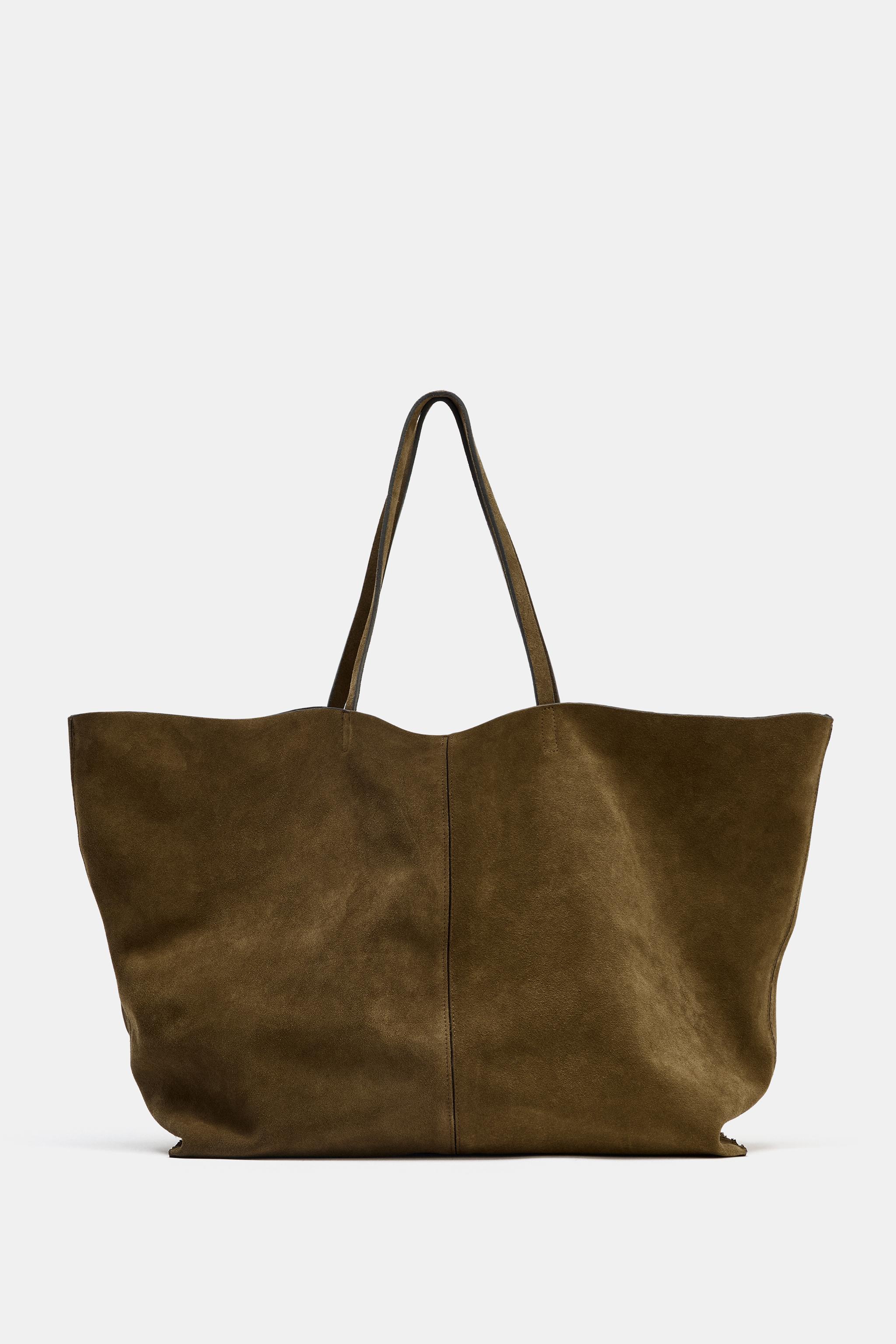 Zara Maksi Süet Tote Çanta