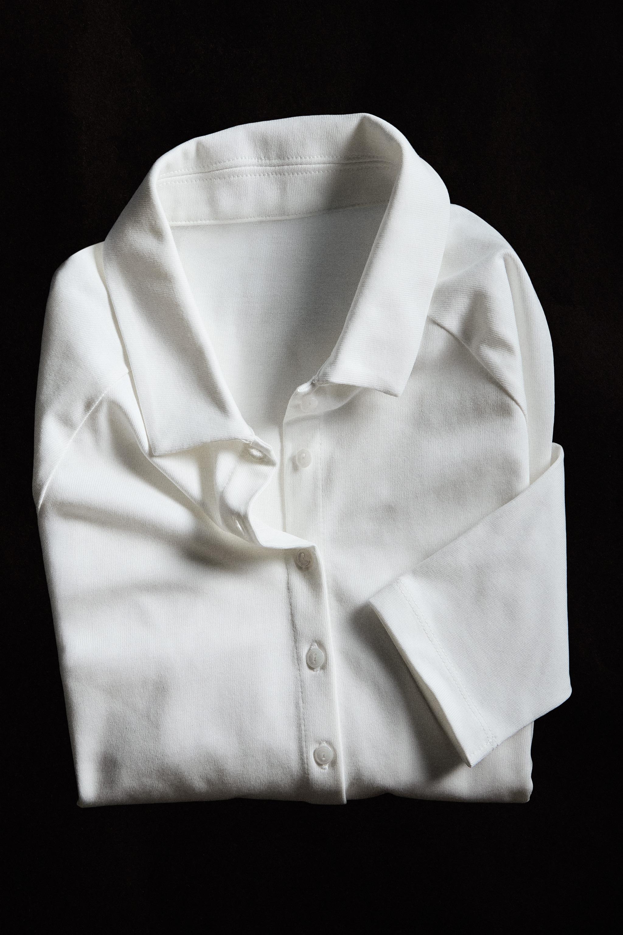 CROPPED COTTON SHIRT
