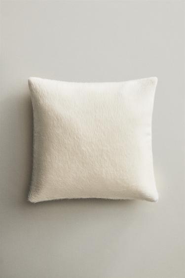 WOOL AND ALPACA CUSHION COVER - Light beige by Zara - Image 4