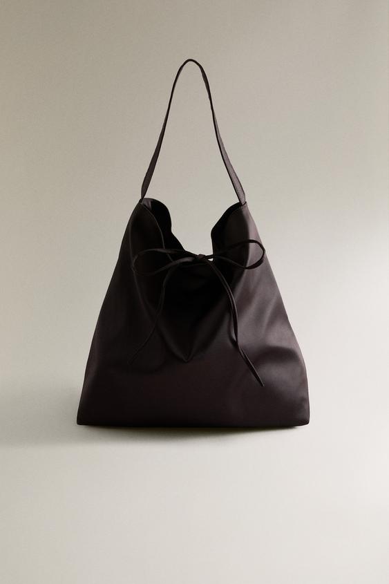 SHOPPER VAN SATIJN - Chocoladebruin van Zara - Afbeelding 0