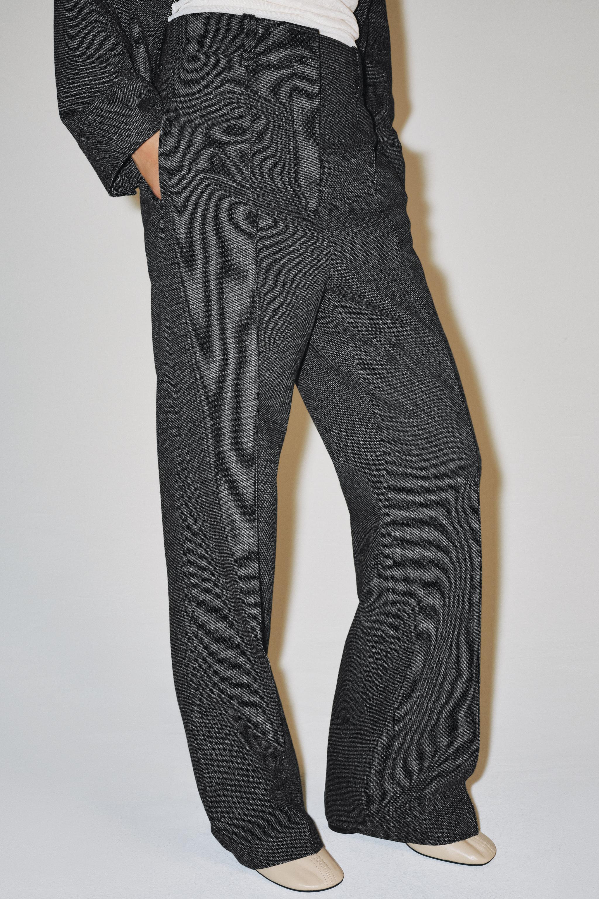 Женские брюки Zara ZW COLLECTION HIGH-RISE WIDE-LEG PANTS — фото 2
