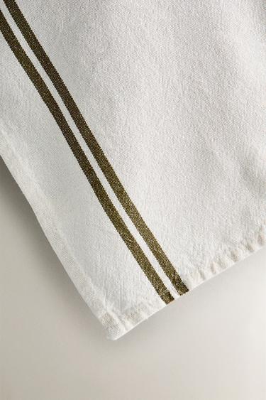 TORCHON DE CUISINE BRODÉ - Vert de Zara - Image 3