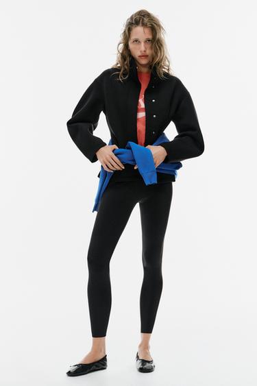 Zara STRETCH LEGGINGS - Black