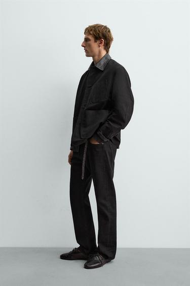 JEAN STRAIGHT FIT BOOTCUT AARON LEVINE X ZARA - Charbon de Zara - Image 3