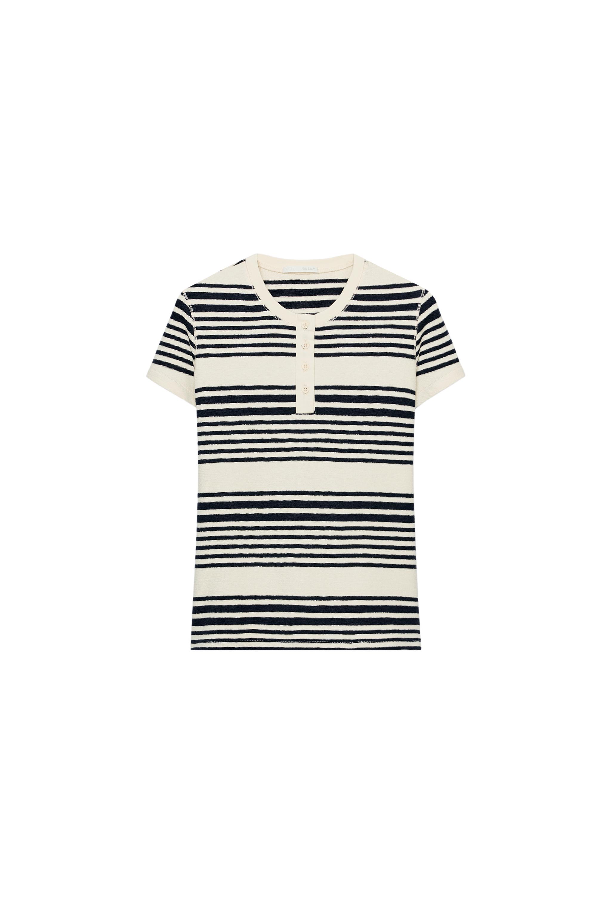 STRIPED HENLEY SHIRT - striped | ZARA United States