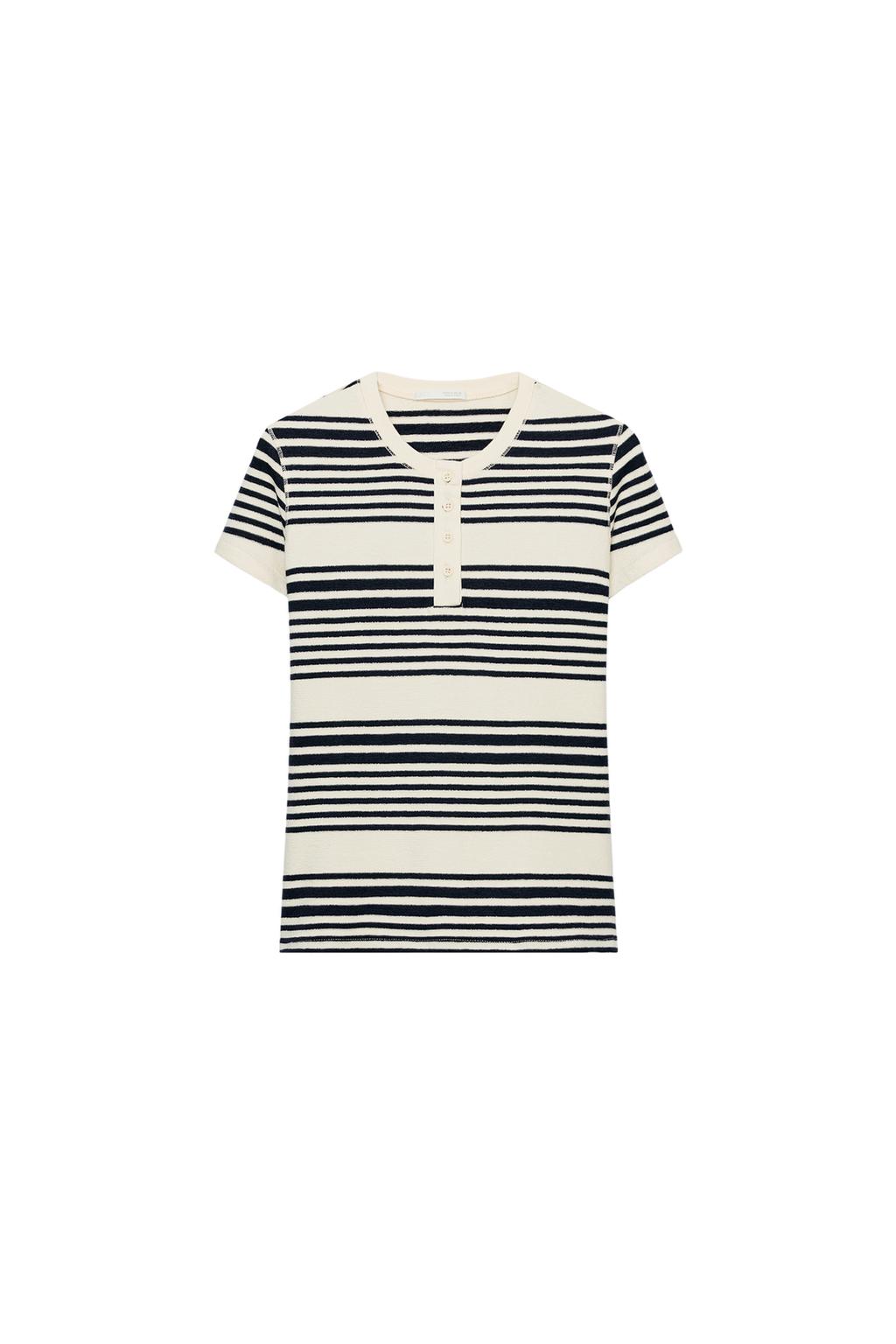 STRIPED HENLEY SHIRT - image 3