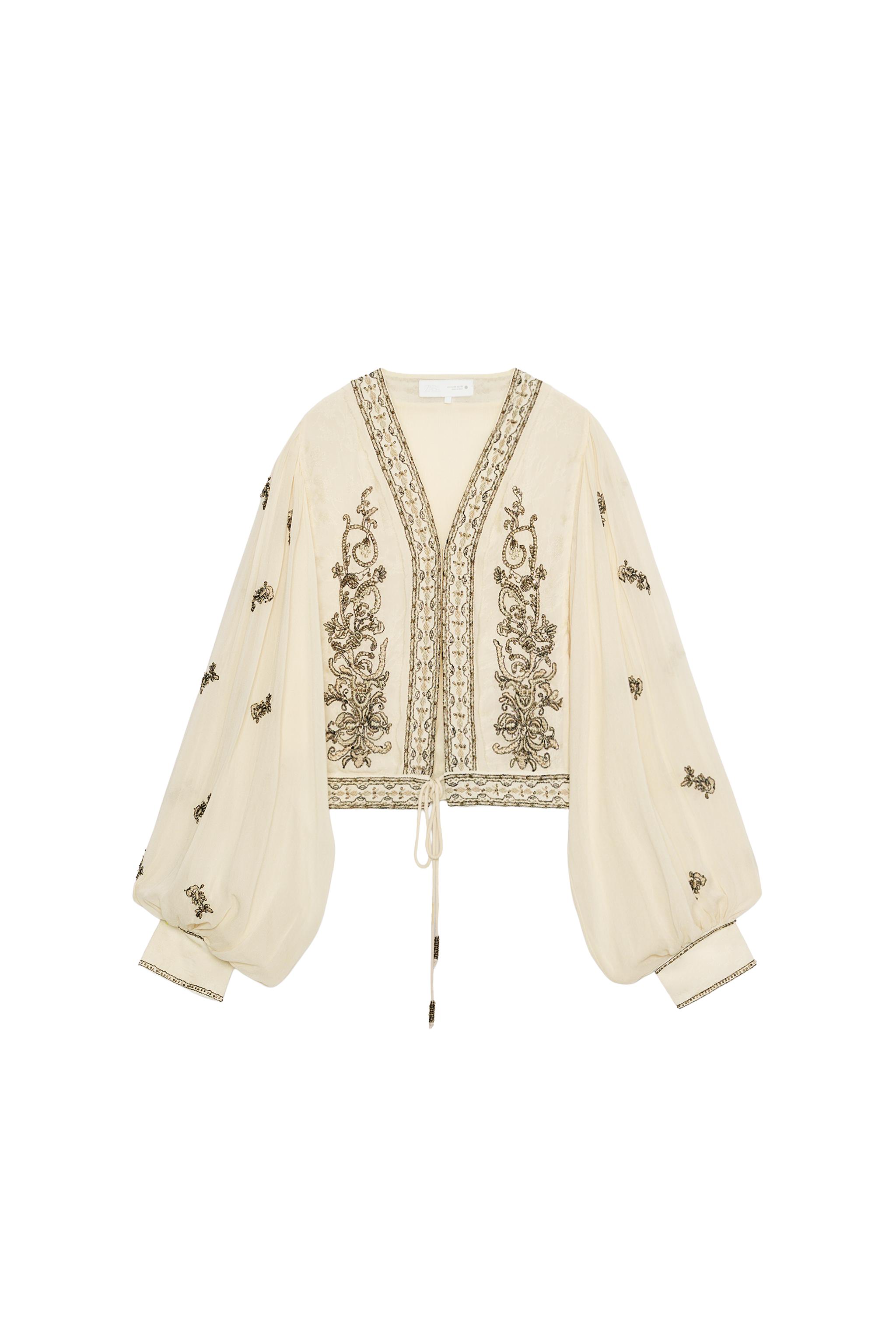 BLUSA BORDADOS ABALORIOS ZW COLLECTION