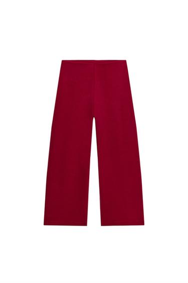 PANTALÓN ANCHO - Burgundy de Zara