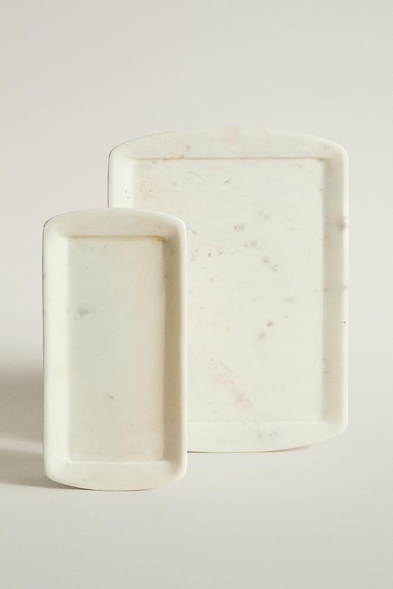 RECTANGULAR MARBLE TRAY - 255 by Zara - Image 0